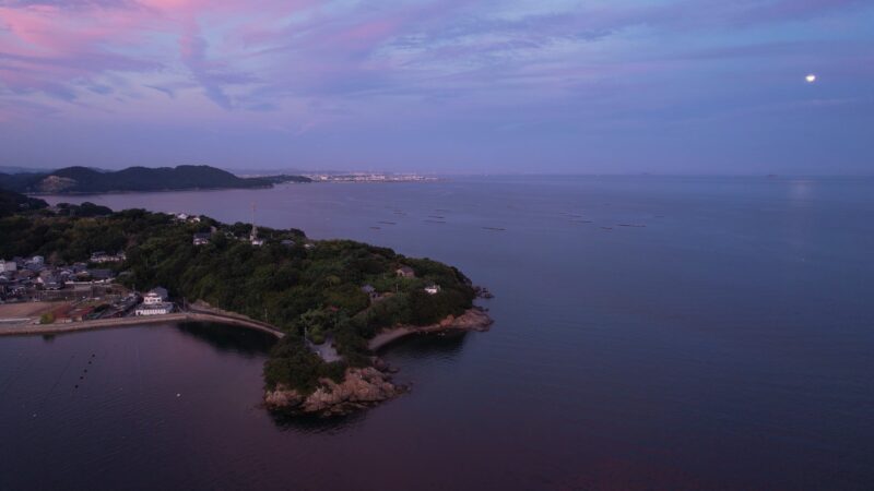 室津港空撮